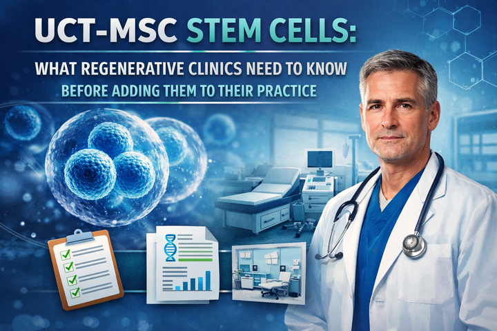 UCT-MSC stem cells blog graphic for regenerative clinics considering adding stem cell therapies to practice - stem nova