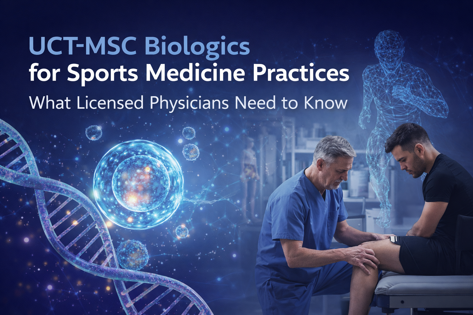 UCT-MSC biologics for sports medicine — clinical reference for licensed physicians by Stem Nova Network