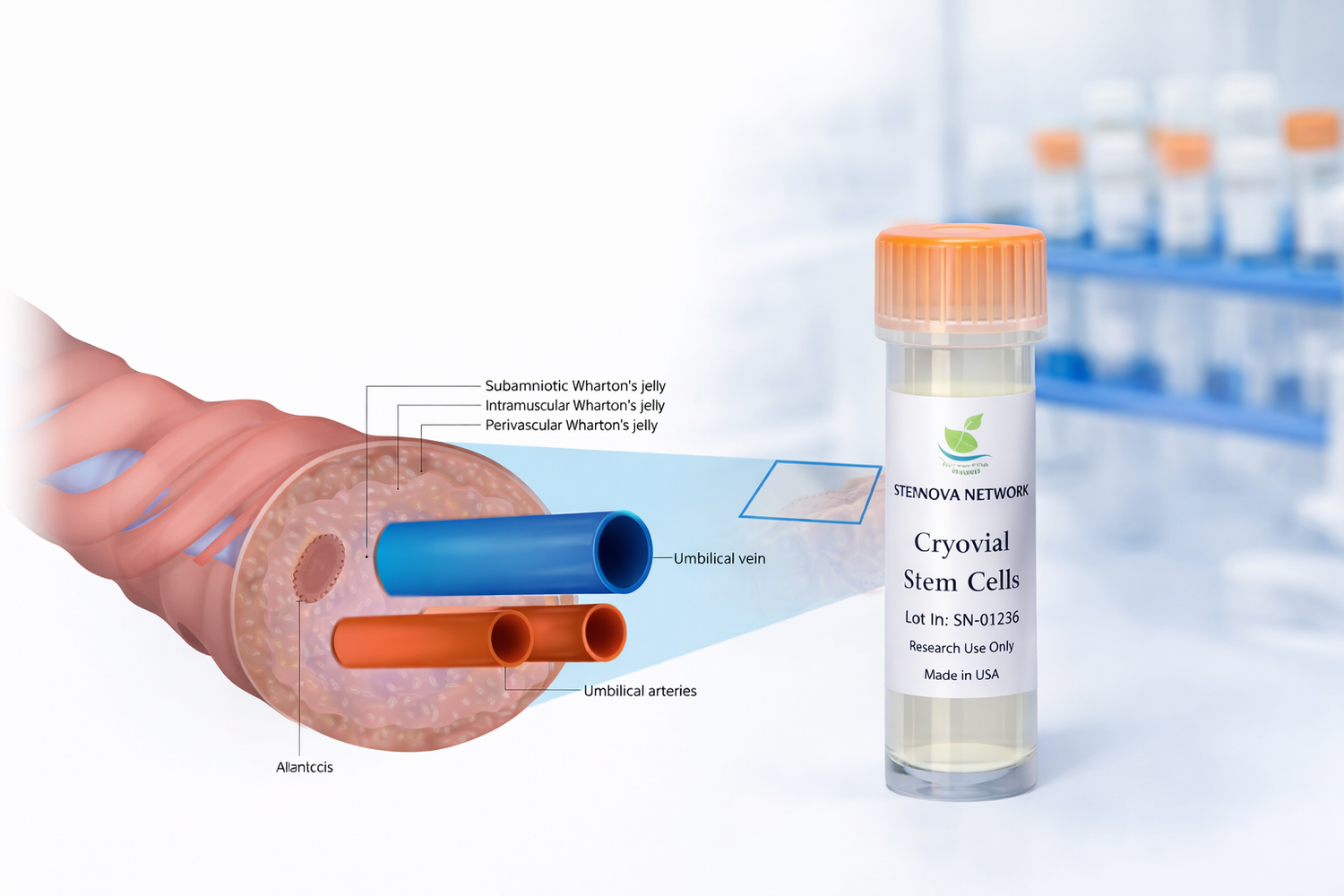  Wharton's jelly umbilical cord cross-section — UCT-MSC sourcing guide for licensed practitioners by Stem Nova Network