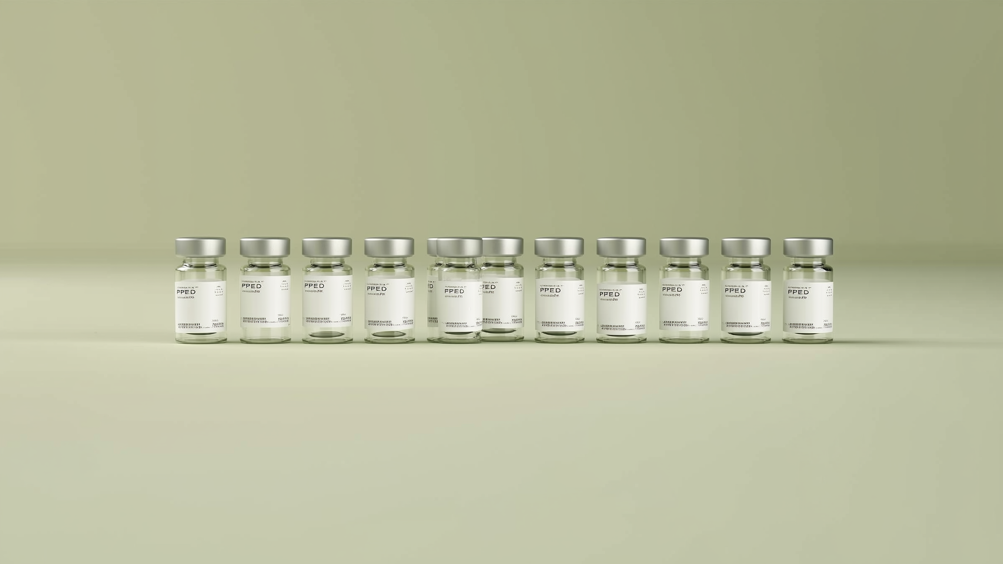 Blank-label peptide vials in a clean compounding pharmacy — white-label peptides wholesale